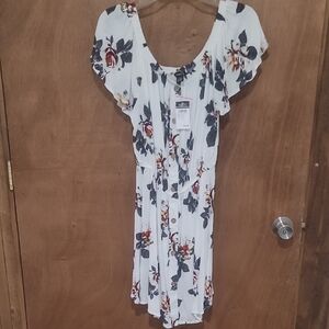 Rue21 Cream Floral Midi Dress
